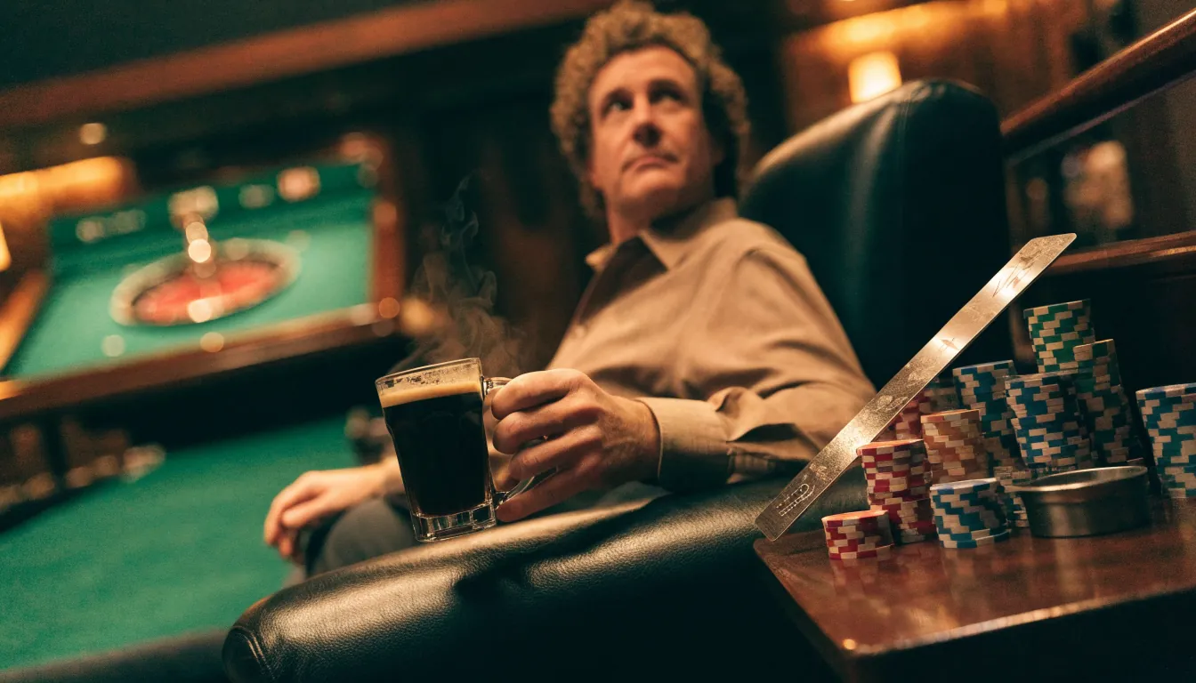Casino loyalty lounge with VIP card and chips in New Zealand